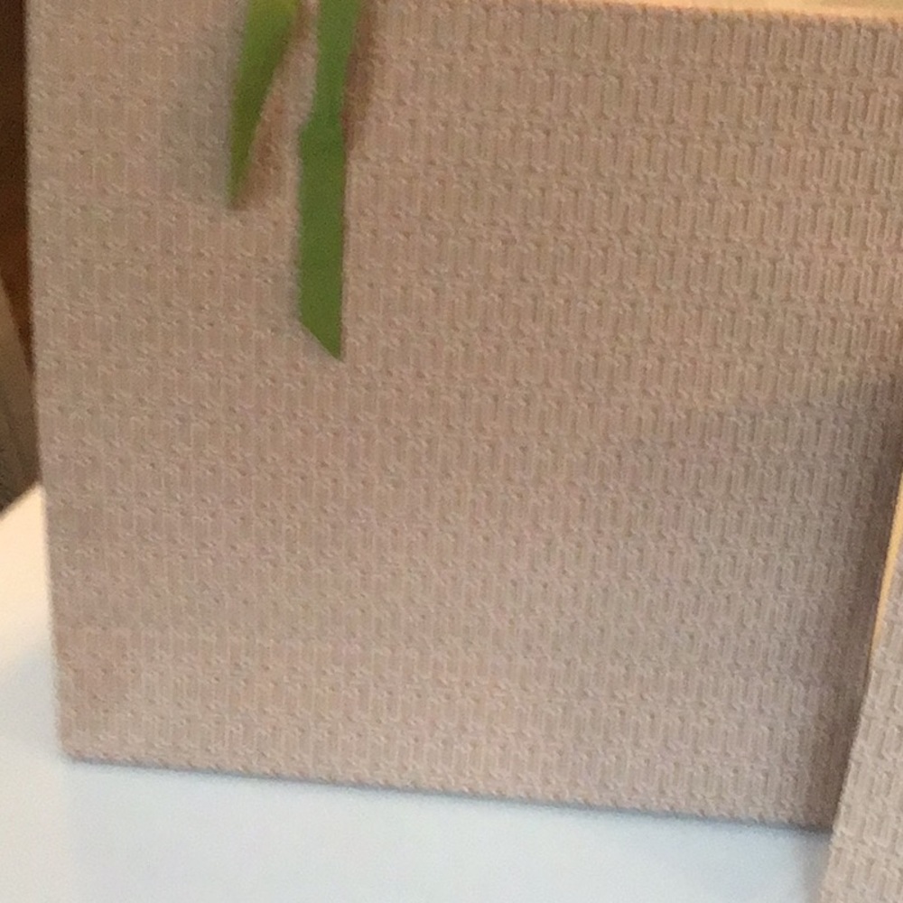 Tory Burch Geometric Print Bags with Green ribbon bundle of 2  2 - Picture 5 of 8